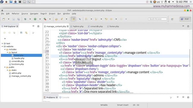 7 PHP & MySQL CMS page layout смотреть онлайн