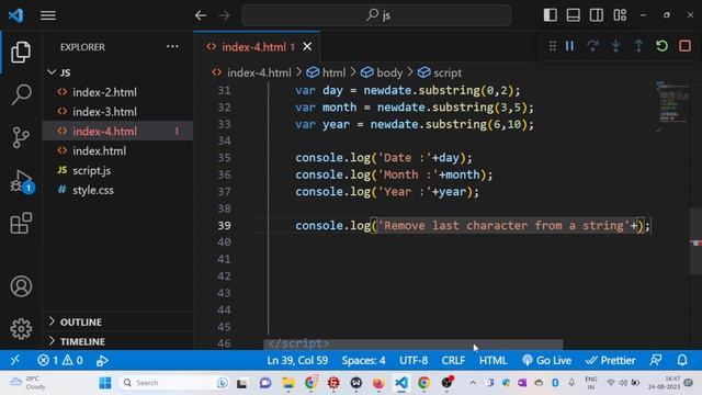 What Difference Between Slice, Substring & SubStr | Array Method in JavaScript #javascript #array смотреть онлайн