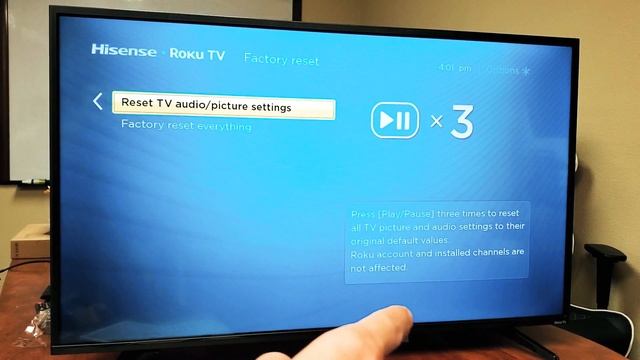 How to Factory Reset Back to Original Default Settings on Hisense Smart TV w/ Roku TV смотреть онлайн