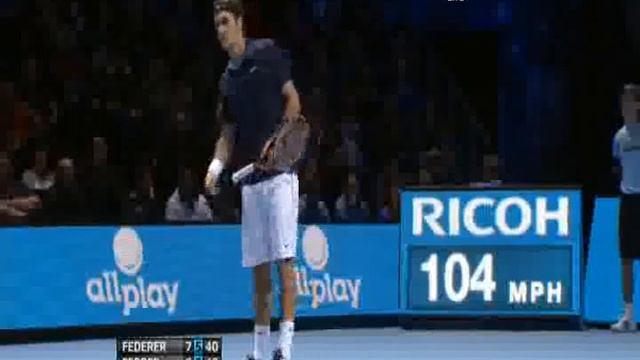 roger federer vs david ferer in Barclays ATP World Tour Finals 26\11\2011 смотреть онлайн
