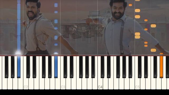 RRR - Naatu naatu song piano notes - ram charan - ntr - ss rajamouli - @vikrampiano смотреть онлайн