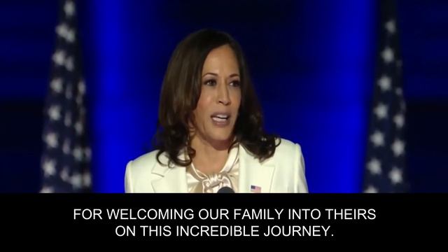 KAMALA HARRIS VICTORY SPEECH | Dream With Ambition [Speech with English Subtitle] смотреть онлайн