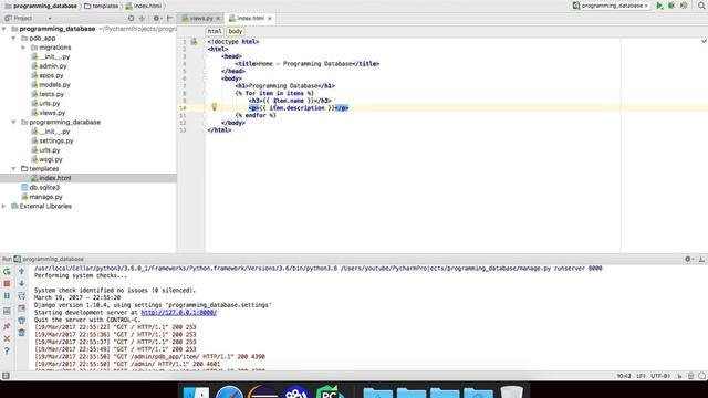 10. For Loops in Templates – Django by Example смотреть онлайн