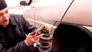 Chery Amulet. Аналог задней пружины+Правильная сборка стойки