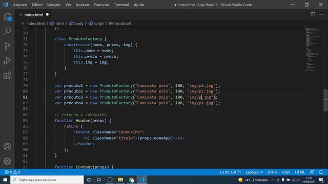 Construindo um Catálogo de Produtos com REACT смотреть онлайн