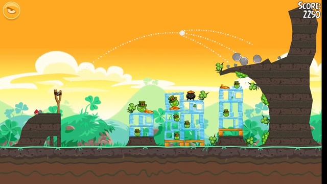 Прохождение игры Angry Birds Seasons 7 серия. 4ой эпизод Go Green, Get Lucky пройден! смотреть онлайн