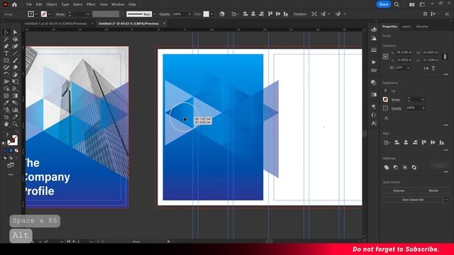 How to Bi-Fold Brochure Design A4 in Adobe Illustrator CC смотреть онлайн