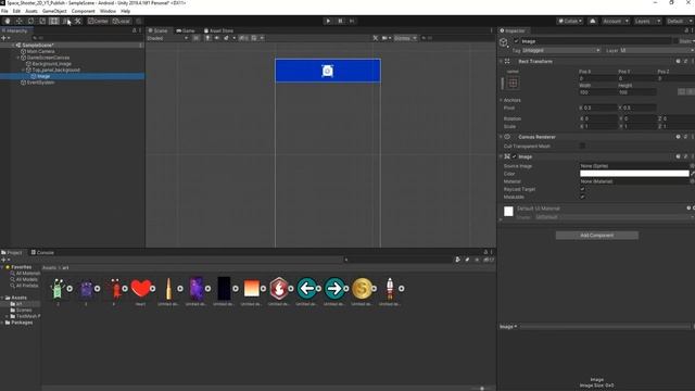 Setting Up The UI - 2D Space Shooter Mobile Game (Unity C# ) #1 смотреть онлайн