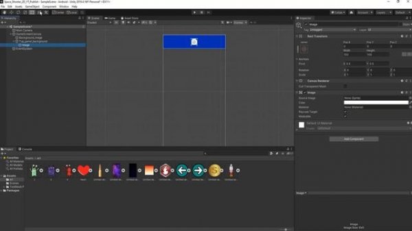 Setting Up The UI - 2D Space Shooter Mobile Game (Unity C# ) #1