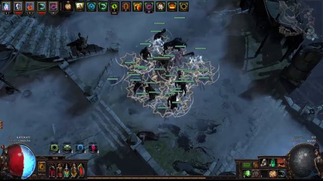 Path of Exile Delirium League: Scinteel Synthete/Arakaali's Fang SUMMONER Simulacrum Run! смотреть онлайн