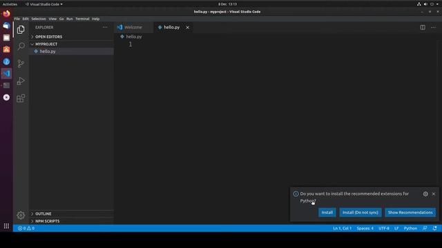 Python Setup in Linux смотреть онлайн