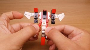 How to build mini LEGO brick fighterjet transformer mech - Thunder Jet