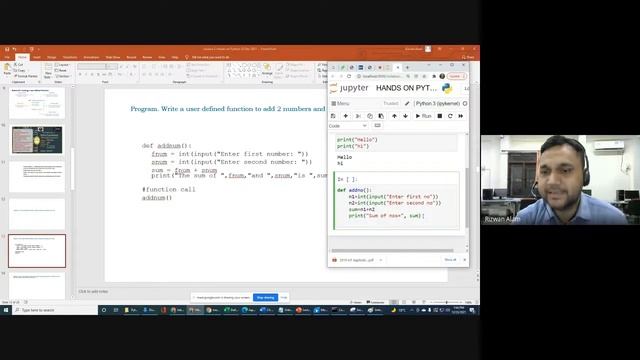 Hands-on Python Programming- Session 3|| By Dr. Rizwan Alam смотреть онлайн