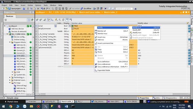 PLC S7-1200/1500 connect SQL Server and report data to Excel смотреть онлайн