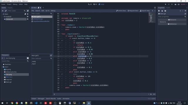 【Godot】教你实现2D摄像机的视角控制（缩放，平移）(2d camera control like scale or move) смотреть онлайн
