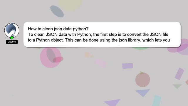 How to clean json data python? смотреть онлайн