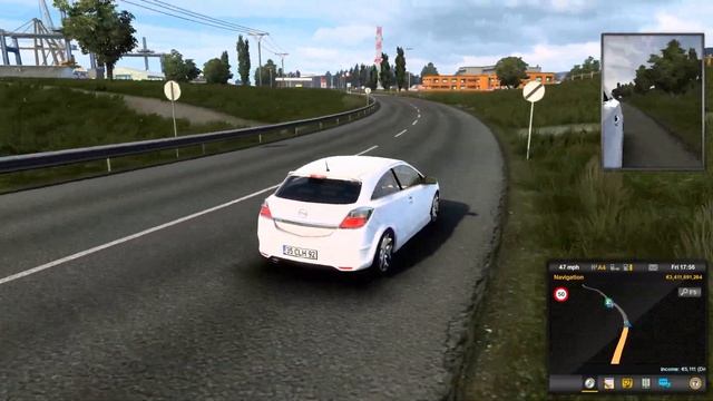 ETS2 1.42 Mods |Car Mod| - Going at the Sea Side on Opel Astra H V1R80 Mod смотреть онлайн