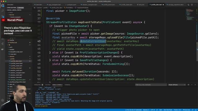Save Changes in User Profile of Social Media App w/ Flutter смотреть онлайн