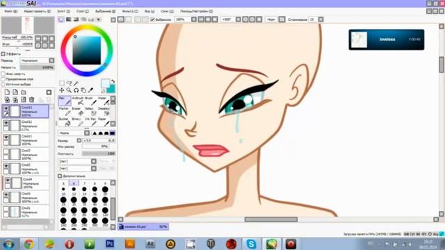 Drawing Winx emotions - Speedpaint смотреть онлайн