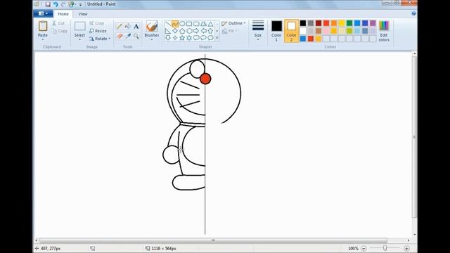How to Draw Doraemon in MS Paint (Easy) смотреть онлайн