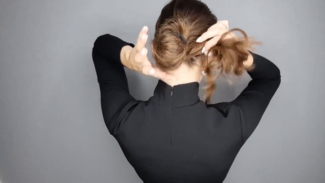 КРАСИВЫЙ НИЗКИЙ ПУЧОК ДЛЯ ТОНКИХ ДЛИННЫХ, СРЕДНИХ ВОЛОС/ HOW TO: BEAUTIFUL LOW BUN TUTORIAL смотреть онлайн