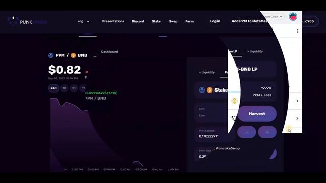 Фарминг BNB + PPM на PancakeSwap и PunkPabdaFarm смотреть онлайн