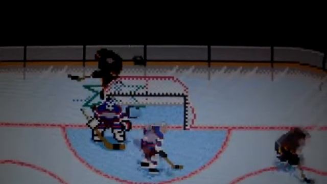 SNES NHL'94 Behing the net flip goal scored by Tom Fergus смотреть онлайн