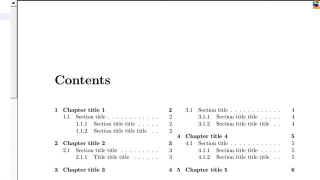 Two-Column TOC (Table of Contents) in a Single-Column Document (LaTeX Tips/Solution-48) смотреть онлайн
