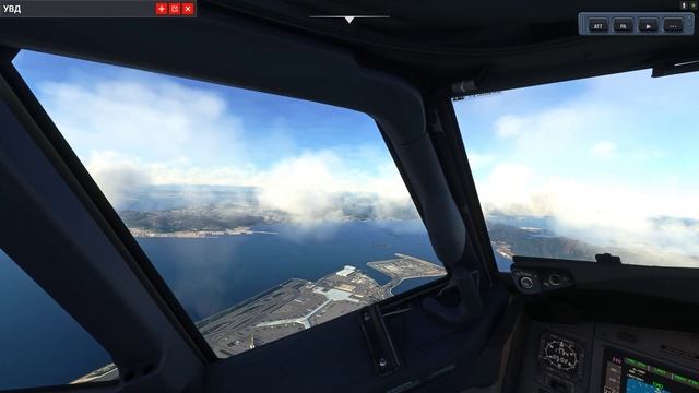 Посадка Boeing737-800 Гонконг аэропорт КайТак Boeing737-800 Landing At HongKong KaiTak Airport