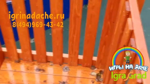 Лучшая деревянная зимняя горка для катания на тюбинге от  Igragrad