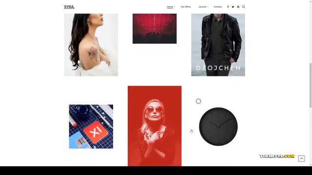 Syra Minimal Showcase Portfolio WordPress Theme creative photography Easy Create Website смотреть онлайн