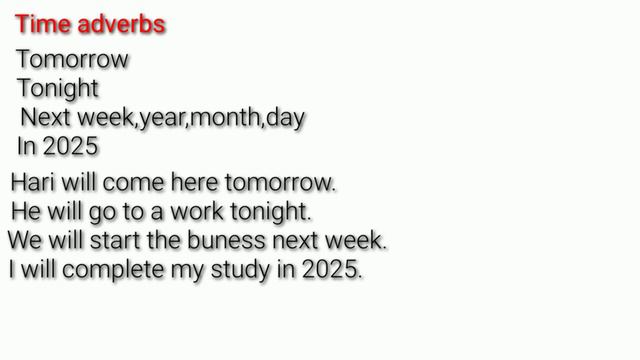 Learn simple future tense with time adverbs (english note). смотреть онлайн