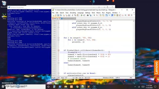 Controller Project -Testing the Controller in PyGame Part 3 смотреть онлайн