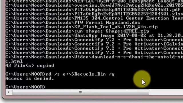 Clean Recycle bin by CMD / Command Prompt ??? смотреть онлайн