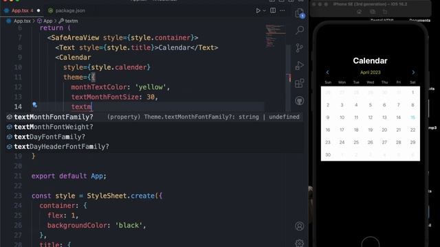Creating Custom Styles and Themes in React Native Calendar #mustwatch #react смотреть онлайн
