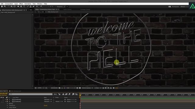 Neon Text Animation in After Effects - After Effects Tutorial - Simple Way смотреть онлайн