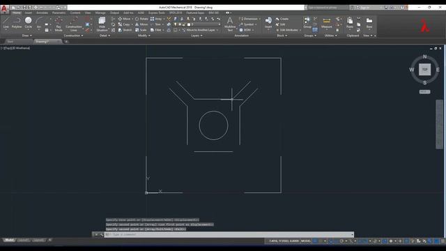 3D Aluminum v profile in AutoCAD смотреть онлайн