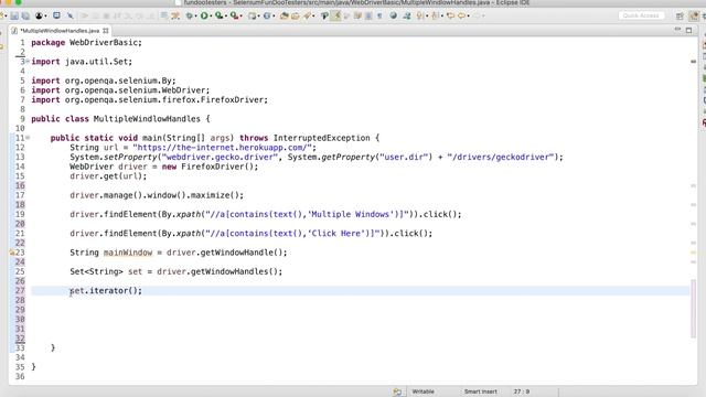 Selenium Webdriver Java || Handling Multiple Windows Using Selenium WebDriver смотреть онлайн