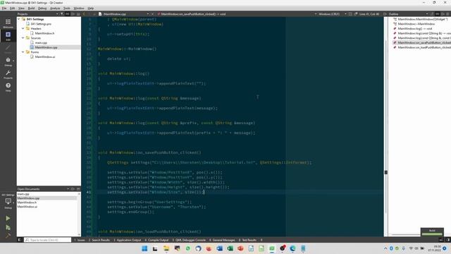 Qt Tutorial 041: Settings (Konfigurationsdateien speichern und laden) смотреть онлайн