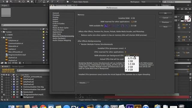 Проблема "ram preview needs 2 or more frames to playback" смотреть онлайн