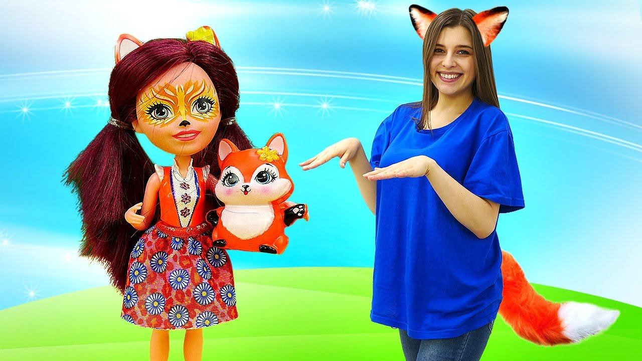 Кукла Энчантималс ищет питомца - Видео куклы для девочек - Фелисити, Лис и игры на пляже с Тойклаб смотреть онлайн