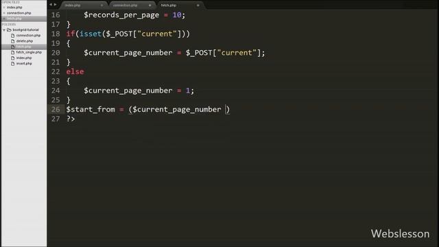 Jquery Bootgrid - Server Side Processing using Ajax PHP - 1 смотреть онлайн