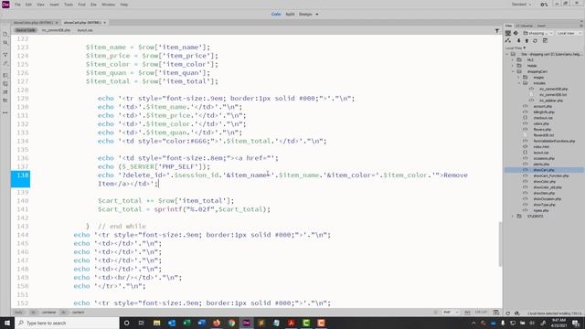 showCart.php example смотреть онлайн