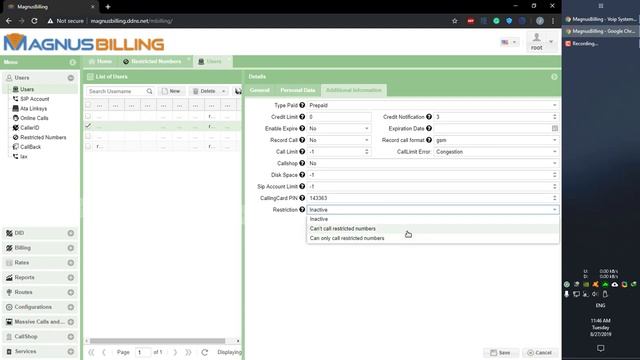 MagnusBilling - Restricted Phone Numbers смотреть онлайн