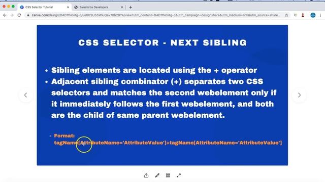 Selenium CSS Selector #6 - Next Sibling | Adjacent Sibling Combinator смотреть онлайн