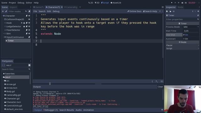 Godot 2d Metroidvania: Refining movement and input (livestream) смотреть онлайн