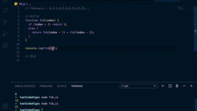 Memoization and the fibonacci sequence in Javascript смотреть онлайн