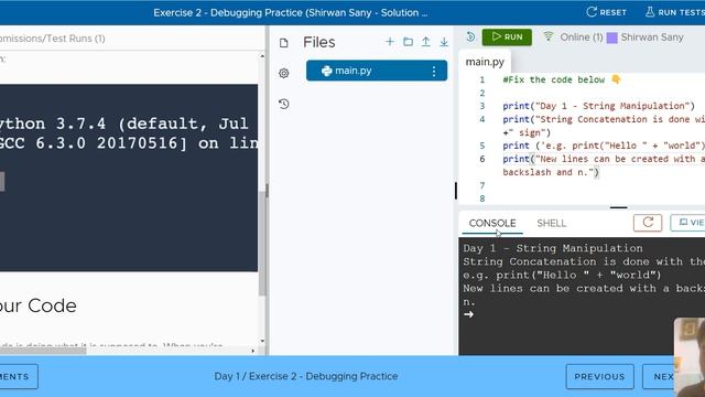 Journey to data analytics | Day 4 - Debugging errors, single & double quotes, & backslash n смотреть онлайн