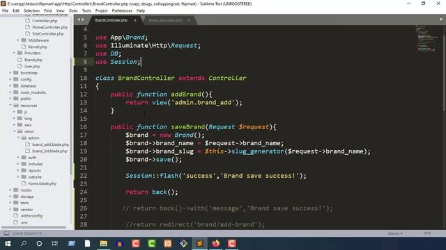 #12 Laravel 6 || Redirect, back, show message смотреть онлайн