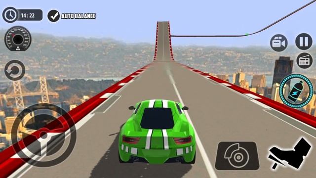 Playing as Green GT Sport Car in Impossible Car Tracks 3D - All Cars Unlocked levels 25-27 Gameplay смотреть онлайн